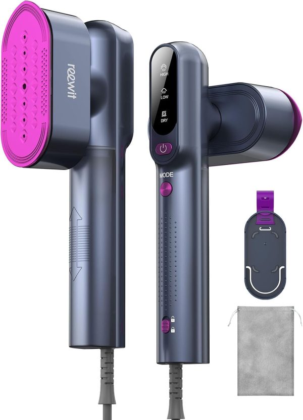 61AwOhubXL._AC_SL1500_-1.jpg Reewit Travel Steamer & Iron — 1200W, 100–240V